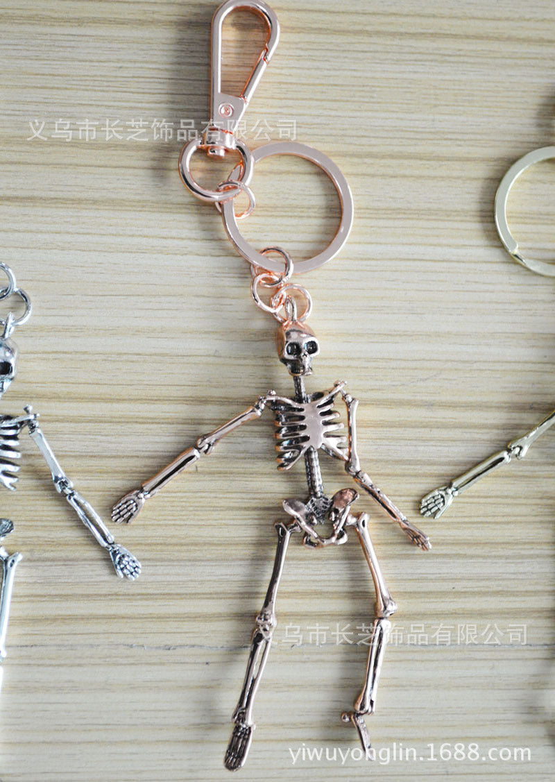 Wholesale Zinc Alloy Easter Skeleton Creative Key Chain